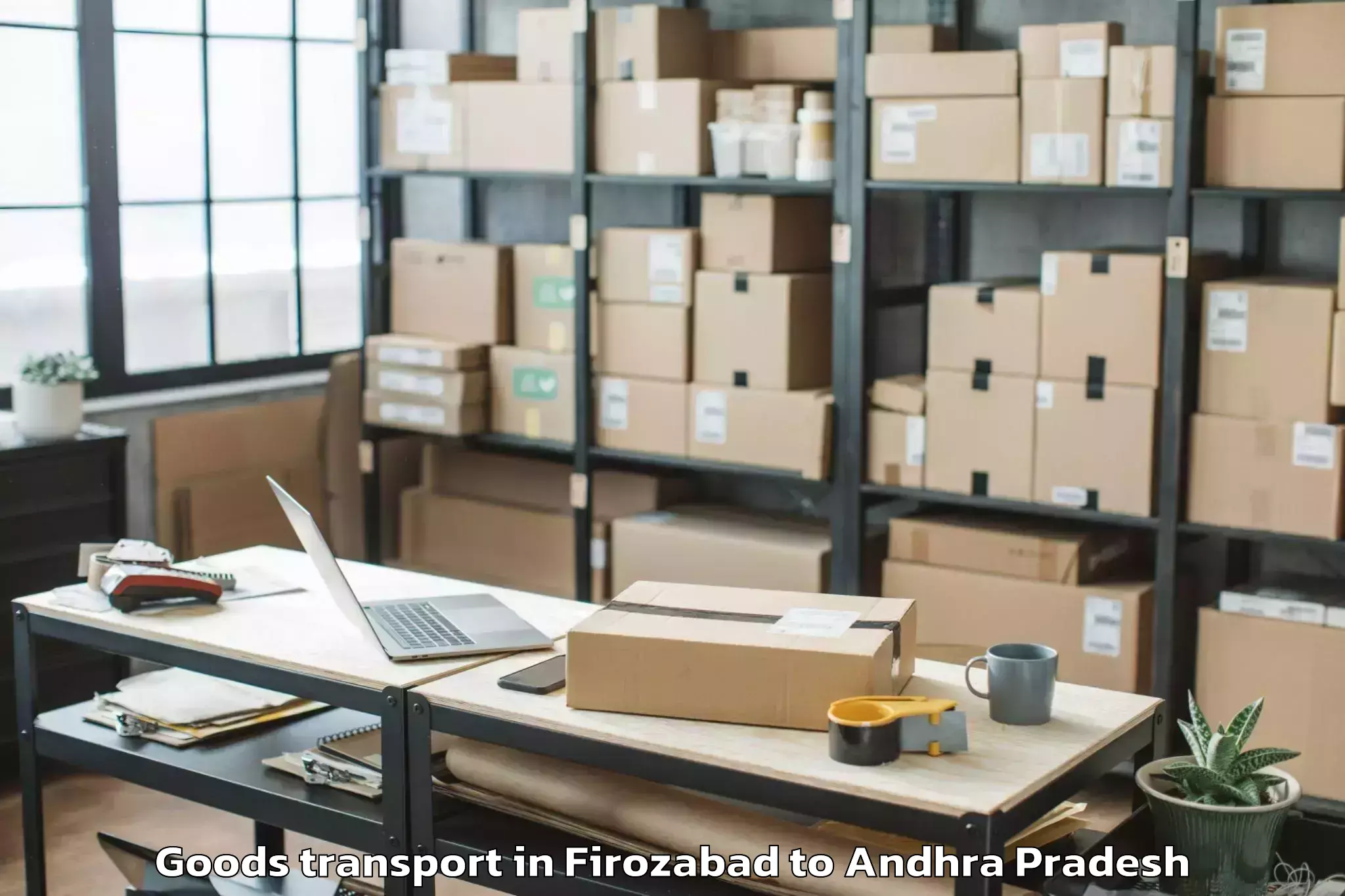 Affordable Firozabad to Nallajerla Goods Transport